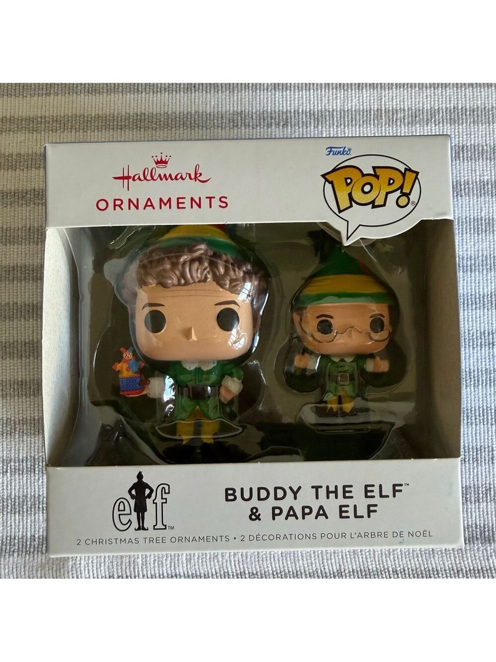 Hallmark Ornaments Funko POP! Buddy the Elf and Papa Elf